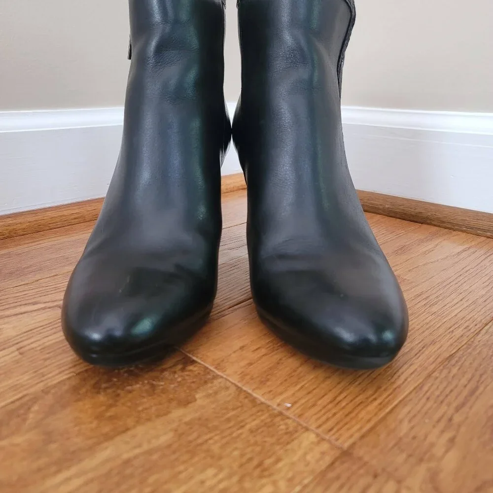 Anne Klein Akcaelina Black Ankle Bootie Size 10 - Picture 10 of 13